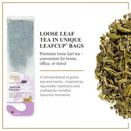 Ronnefeldt LeafCup Ayurveda Let It Go – Loose Leaf Green Tea & Herbal Chai with Cumin, Nettle, Fennel & Lemon Peel – 15 Individually Wrapped Tea Bags
