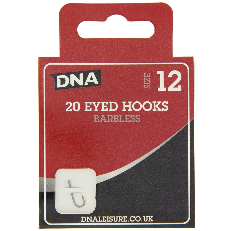 120 x Barbless Eyed Match Hooks 20 x Sizes 8