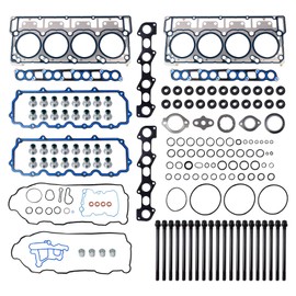 SUSUCAR Full Cylinder Head Gasket Set (18mm) with Bolt Kit Fit for 6.0 Powerstroke Diesel Turbo, for 2003-2010 F250 F350 F450 F550 E350 E450 Super Duty 6.0L