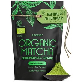SuperSelf Organic Matcha Powder - Ceremonial Grade 100% Pure