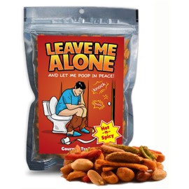 Leave Me Alone Trail Mix - Dad Gifts Poop in Peace Snack Mix Unique Funny Fathers Gifts Parenthood Snack Basket Ideas for Men