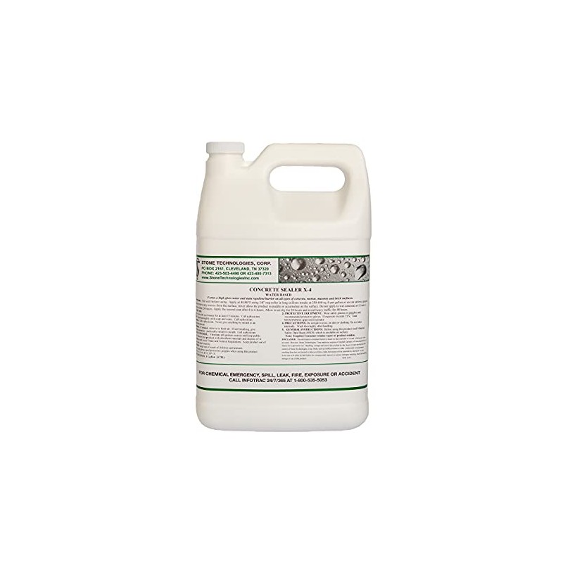 Stone Technologies Corp High Gloss Concrete Sealer X-4 (1 Gallon)