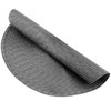 UNGFEI 10 PCS Dark Grey Round Table Placemats, 38cm Woven