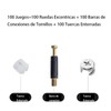 100 Juegos de Tornillo Conector Muebles de Madera de 3
