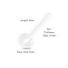 PiercedOff Bio Flex Clear Retainer for Nose or Cartilage -