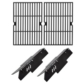 Adviace Grill Replacement Parts for Dyna Glo DGF350CSP DGF350CSP-D 2 Burner Grill Models, Replacement for Dyna Glo Heat Tent DGF350CSP, Replacement for Dyna-Glo DGF350CSP Grates