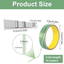 EIH1 10 m tape, with 1 spatula, knifeless tape, scratch-free for vinyl film, knifeless cutting tape, no-cut, scratch-free cutting tape film, knifeless cutting for car wrapping, vinyl film