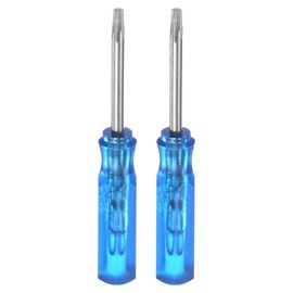 HARFINGTON 2Pcs Mini Torx Screwdriver T6 Magnetic Star Head 45mm Length for Watch Eyeglasses Electronics Repair, Blue