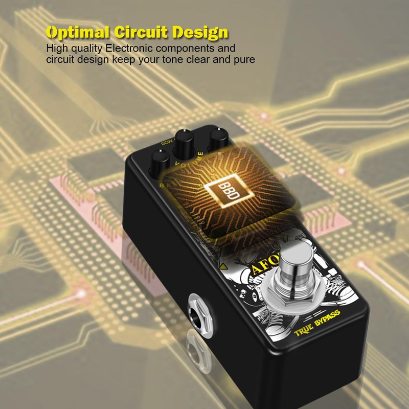 AFOT Mini Booster Guitar Effect Pedal,True Gain Booster,Micro Clean Boost