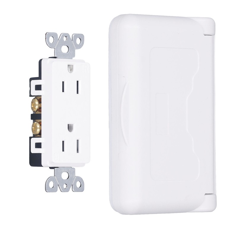 Weatherproof Outlet with Cover US Standard Power Socket Outdoor RV