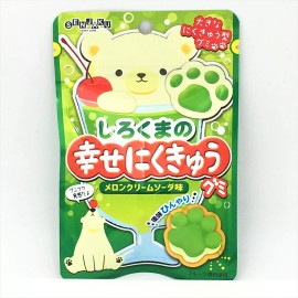 Senjaku Happy Nikuky Bear's Paw Gummy-Melon Cream Soda Flavor 32g