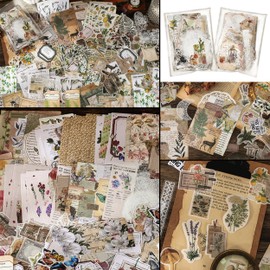 520 Pieces Vintage Scrapbook Stickers, Scrapbooking Supplies Kit, Stickers for Journaling Notebook DIY Scrapbook Decor Notebooks Album Collage Diary Scrapbooking Journaling Supplies