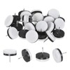 M METERXITY 24-Pack Furniture Sliders, 1.2" Nail-on Chair Leg Protectors