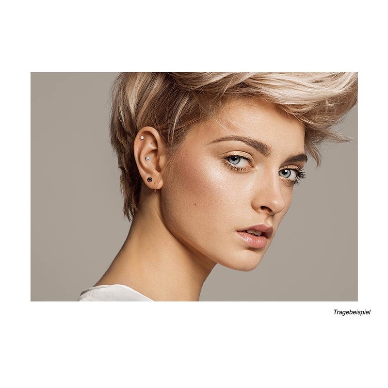 PIERCINGLINE Titanium Screw Attachment with External Thread 0.9 mm Ring