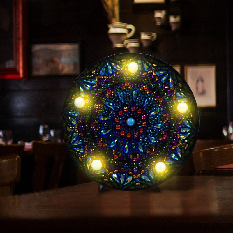 DIY Diamond Painting Night Light Special Shaped Mandala Diamond Painting