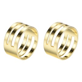 MECCANIXITY Jump Ring Opening Tool, Brass Circle Open and Close Tools for DIY Making Supplies Repair, Gold Pack of 2