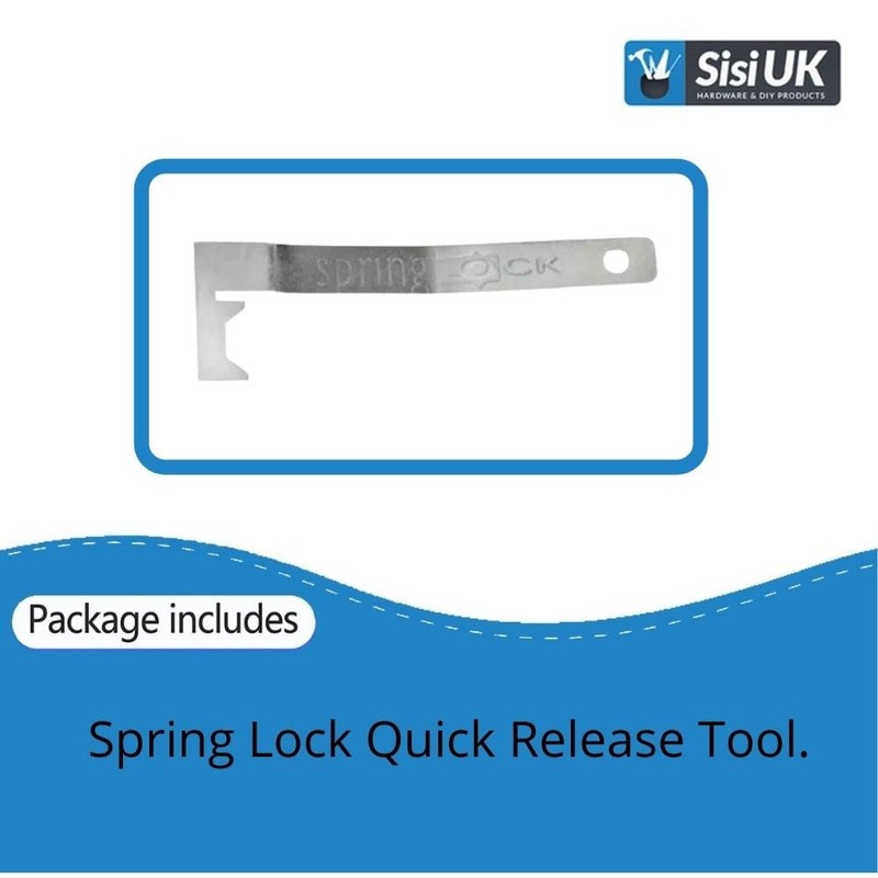 Anti Theft Security Picture Hangers Kit Spring Lock Quick Release