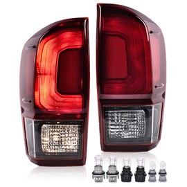 CNNELL Tail Lights Assembly Compatible with Toyota Tacoma 2016-2021 All Models Rear Tail Lamp Driver Side And Passenger Side
