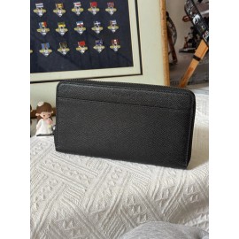 COACH F59120 NWT Accordion Travel Walllet - Crossgrain Leather Black