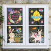 Giiffu 147 Pieces Easter Window Stickers, 6 Sheets PVC Easter