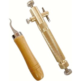 TUOREN 1Set Purfling Knife and Clean Up Groove Knife for Cello Viola Purfling Inlay Inlaid Groove Carver Violin Maker Tools Luthier Tool