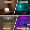 NIORSUN Rechargeable RGB Shower Light with Silicone Cover - Wireless