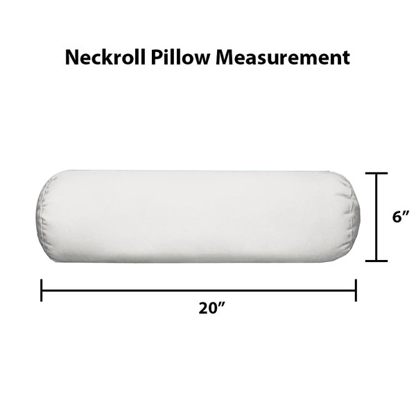 RSH DECOR: Neck Roll Bolster Pillows Set of 2 |