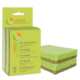 Sonett Organic Eco Washing Up Sponge (2 x 2 Pieces)