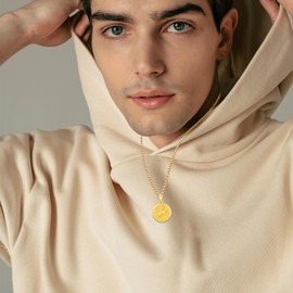 REDSUN Constellation Chain, Zodiac Necklace 925 Sterling Silver Constellation Pendant 12 Constellation Oxidised Necklace Jewellery for Women and Girls, No stone