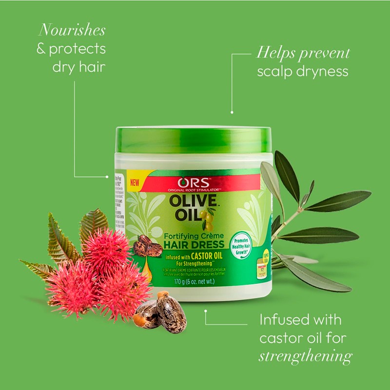 ORS Olive Oil Fortifying Cream Hair Dress Infused with Castor