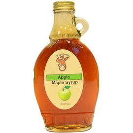 Apple Maple Syrup - For Pancakes and Waffles – Made With Pure Maple Syrup And Natural Flavor - By Dragonwood (8 fl oz)