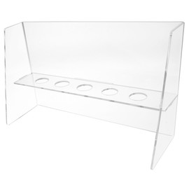 Marketing Holders Mini Ice Cream Cone Rack Display Holder Stand 5 Slot with Guard Qty 2