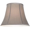 Pewter Gray Medium Bell Lamp Shade 8" Top x 14"