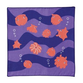 Decorore Corporation Aquarium Handkerchief, Mendako Octopus Size: Approx. W9.8 x D9.8 inches (25 x 25 cm), AH-90534
