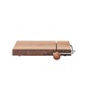 Creative Co-Op, Natural Wood and Metal Cheese Slicer with Bark