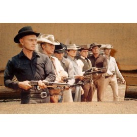 "The Magnificent Seven" 1960's Yul Brenner Movie Scene Tabletop Display Standee