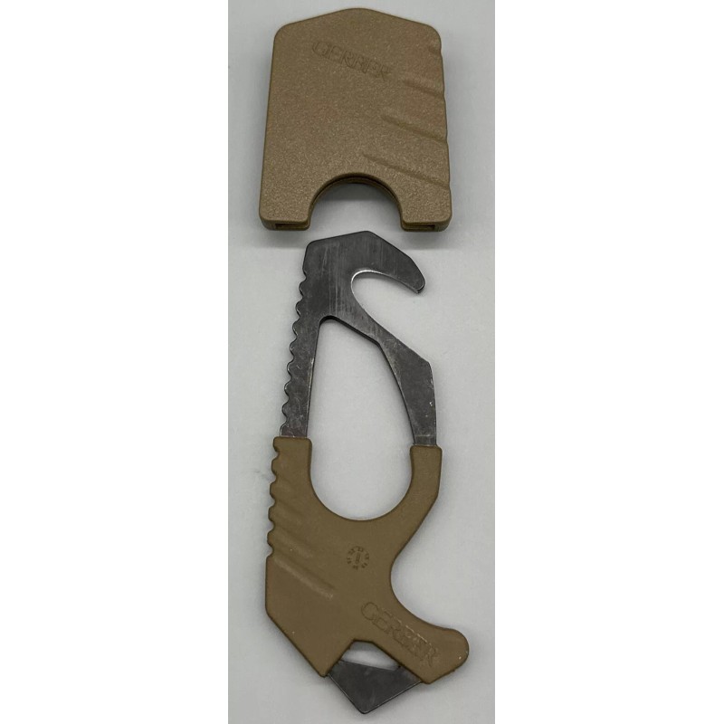 Gerber Seatbelt Cutter Coyote Brown Strap Rescue Hook IFAK SWAT
