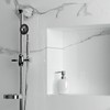 Qudubuy 450ml Oval Ceramic Soap Dispenser with Pump Refillable Lotion