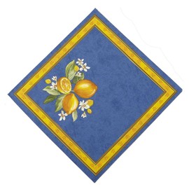 Occitan Imports Citrons Bleu French Napkin, 17 x 17