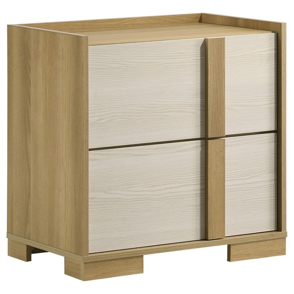 Coaster Home Furnishings Hyland Coastal Engineered Wood 2-Drawer Bedroom Nightstand