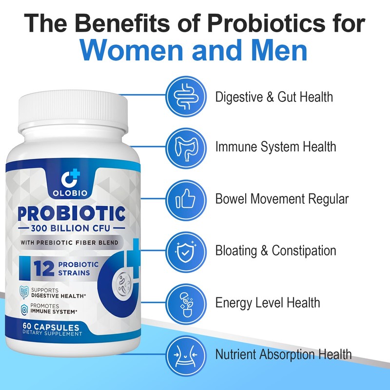 OLOBIO Probiotics for Women and Men, 1pack-1