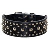 haoyueer New Unisex Studded Leather Dog Collars Medium Large Dog