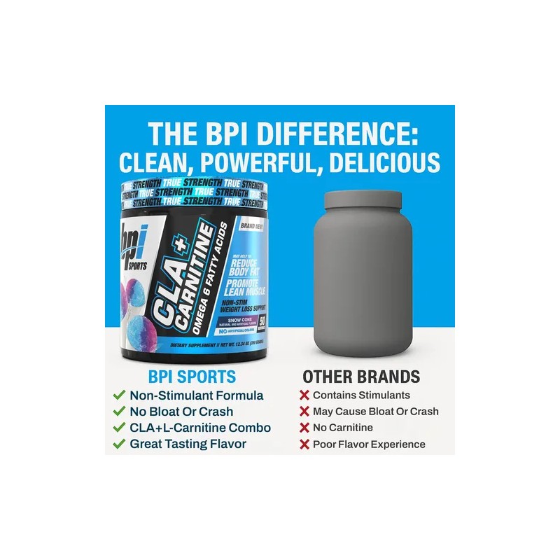 Bpi Sports Clacarnitine Snow Cone 50 Porciones Sin Cafeína