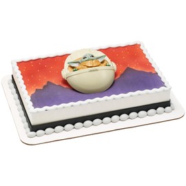 DecoSet® Star Wars™ The Mandalorian The Child Cake Topper, 1-Piece Cake Topper, Use with Cake Decorations to Create Intergalactic Cakes