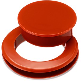 Jetec 2 Inch Patio Table Umbrella Hole Ring with Cap Set Silicone Transparent Thicker Hole Ring Plug and Cap Set for Outdoor Patio Garden Beach Table Umbrella Plug