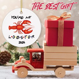 You are My Lobster - 2024 Wedding Ornament - Our First Christmas As Mr and Mrs - Newlywed Gift, 2024 Wedding Keepsake, Girl Friend Gift