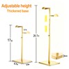 KMtilsh 2 Pack Purse Stands for Display,Gold Handbag Display Stand,