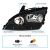 AmeriLite Headlights 4Door Black for Ford Focus ZX4 - Passenger