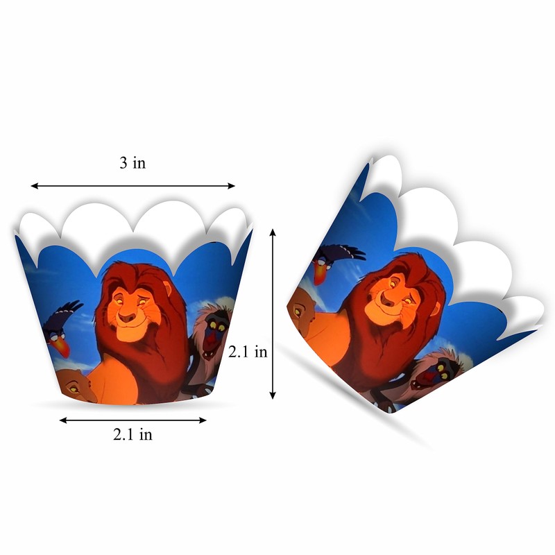 Seyal® The Lion Kng Envoltura para magdalenas