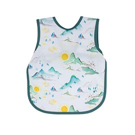 BapronBaby Mountain Mist Bapron - Soft Waterproof Stain Resistant Bib - Machine Washable - 6m - 5yr - (Sz Baby/Toddler 6m-3T)